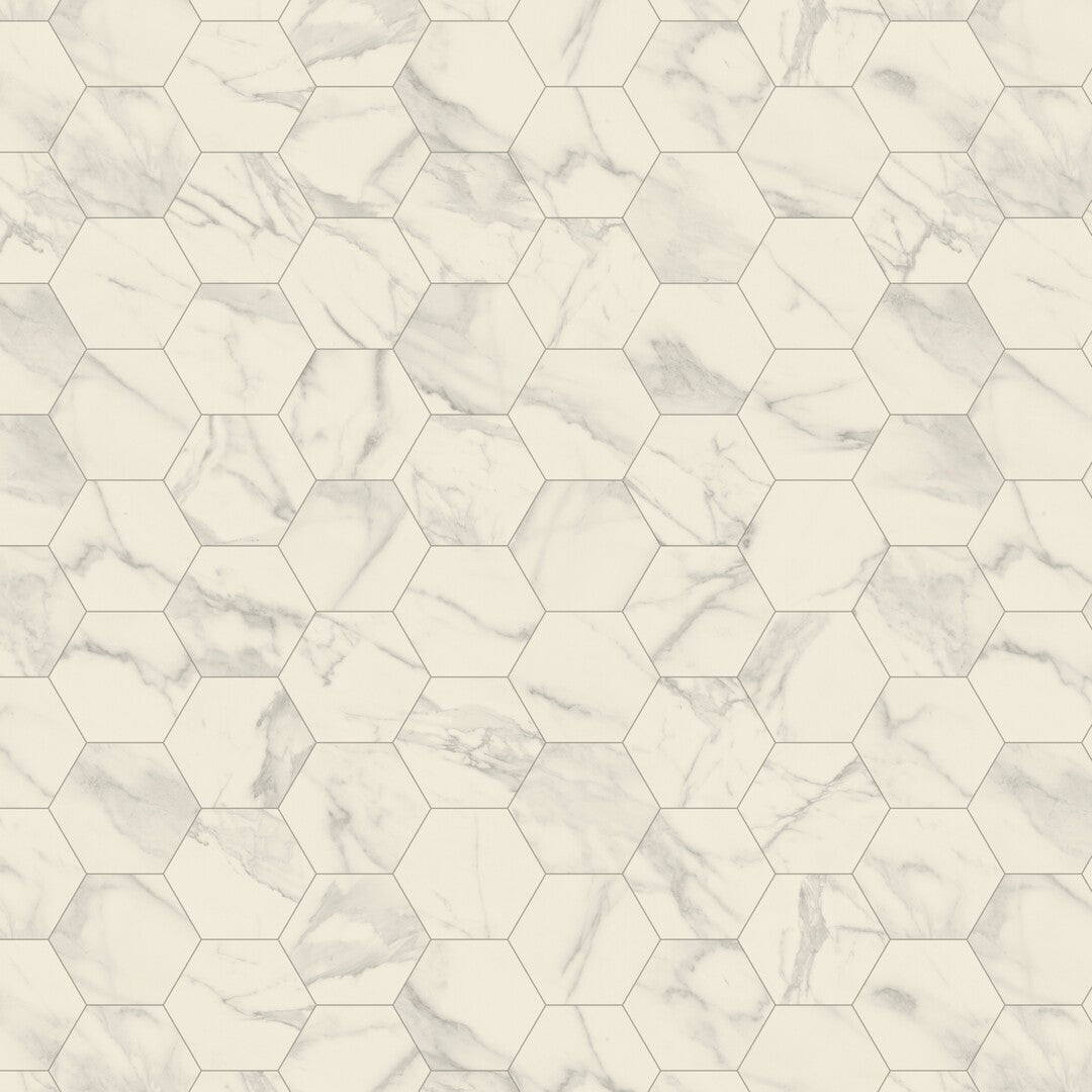 Tarkett Trend Vinylgulv - Marble Bianco Hexagon Grey
